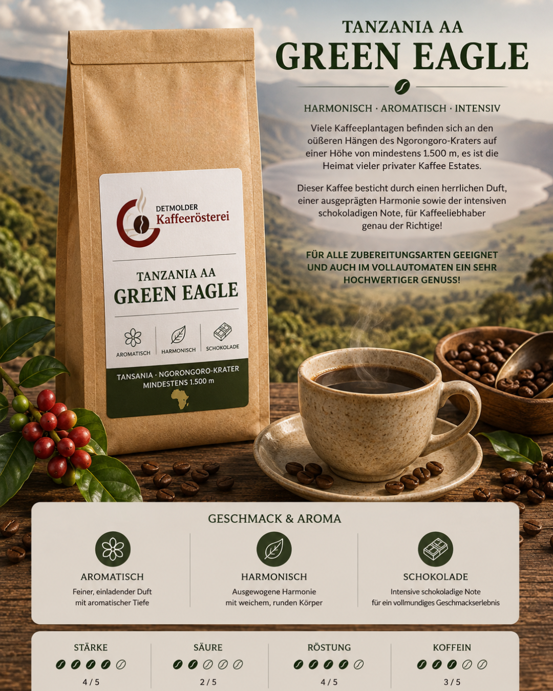 Tanzania AA- Green Eagle
